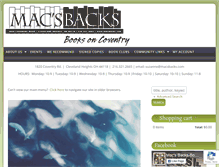 Tablet Screenshot of macsbacks.com